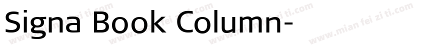Signa Book Column字体转换